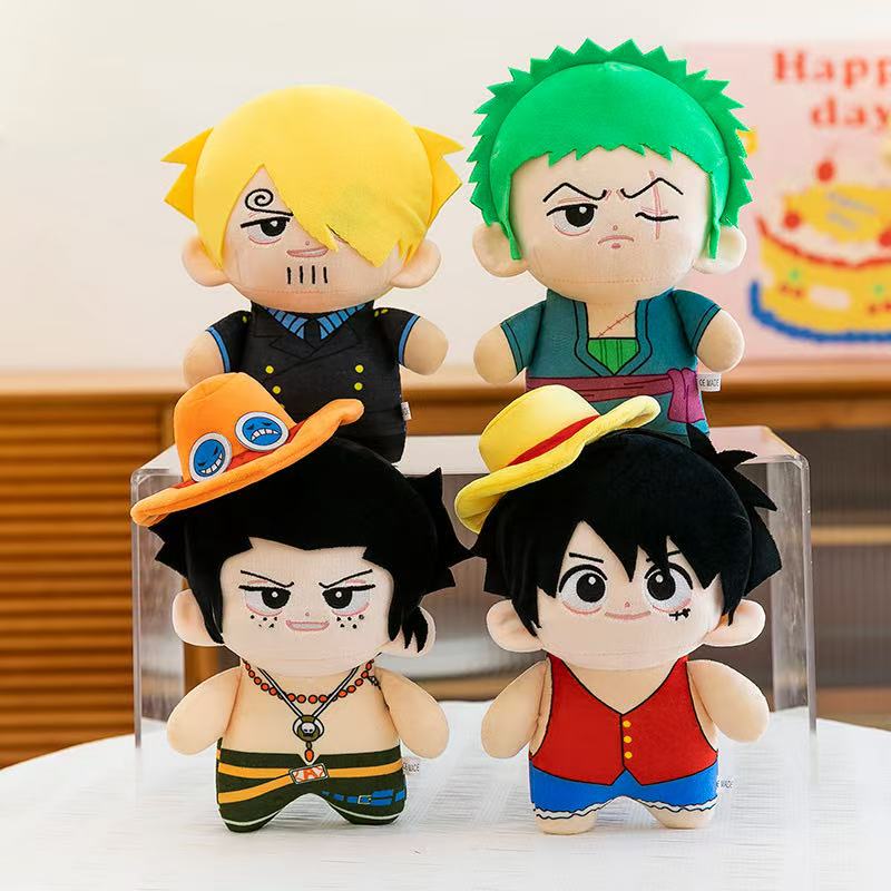 Kids Toys Return Gift - Anime 23cm Pluszowe zabawki Luffy Zoro