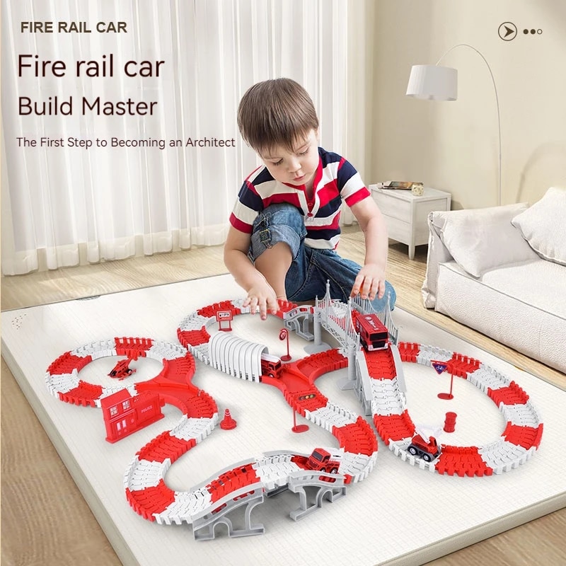 Kids Toys Supplier - Tor strażacki montujący inżynierię samochodową mini