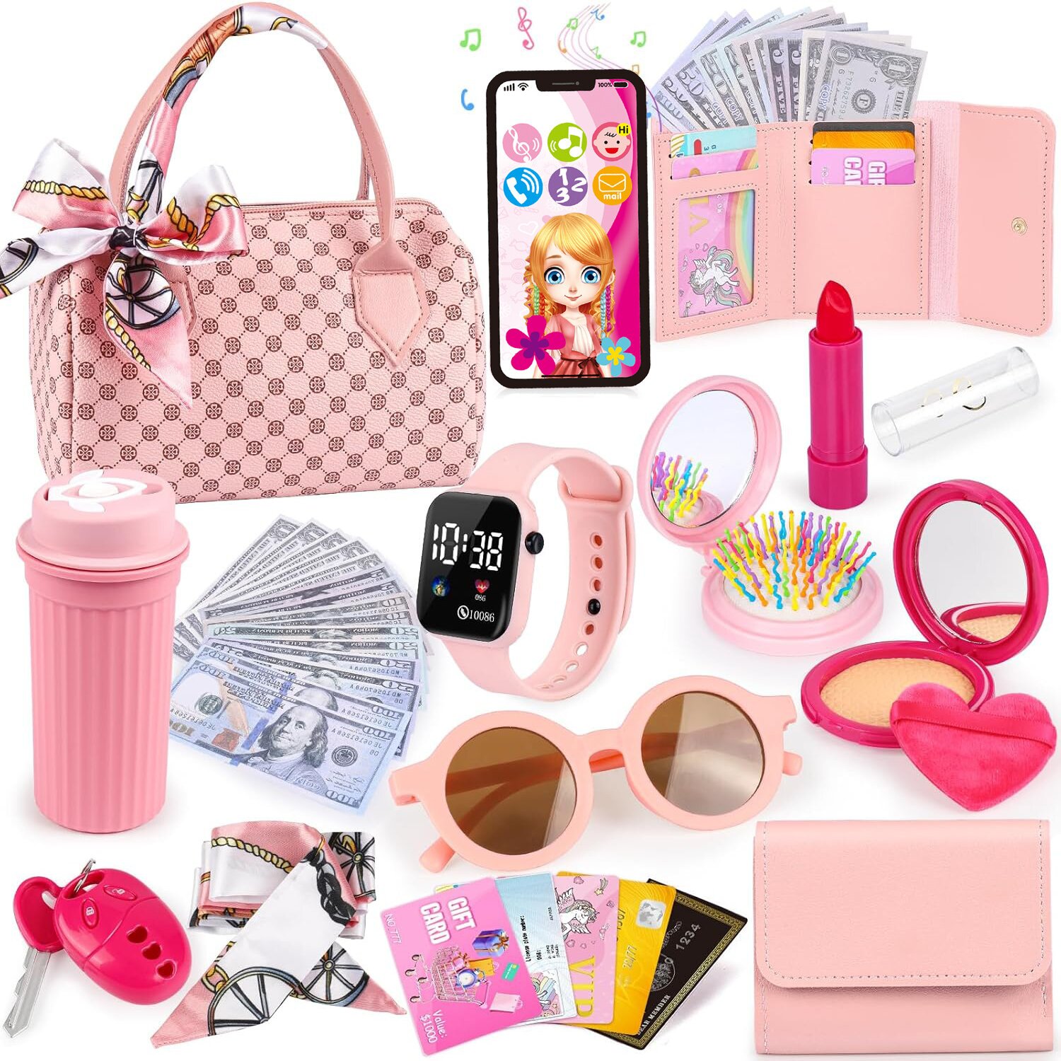 Top Kids Xmas Toys - 32-elementowy Zestaw Torebka dla Dziewczynek, Zabawka