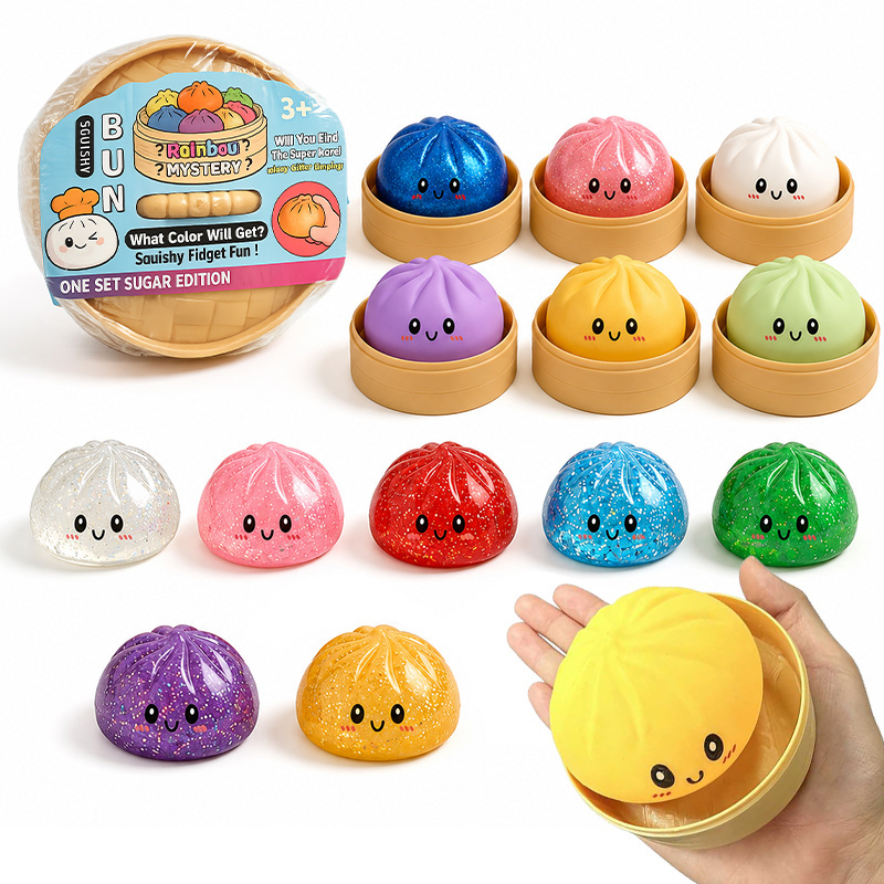 Kids Toys Basket - Błyszcząca zabawka antystresowa w kształcie pieroga,