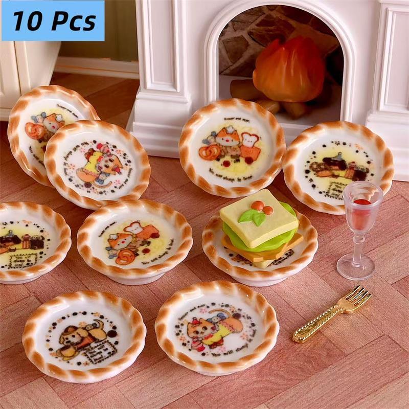 Kids Toys Dog - 10 sztuk/zestaw Miniaturowe formy do pieczenia