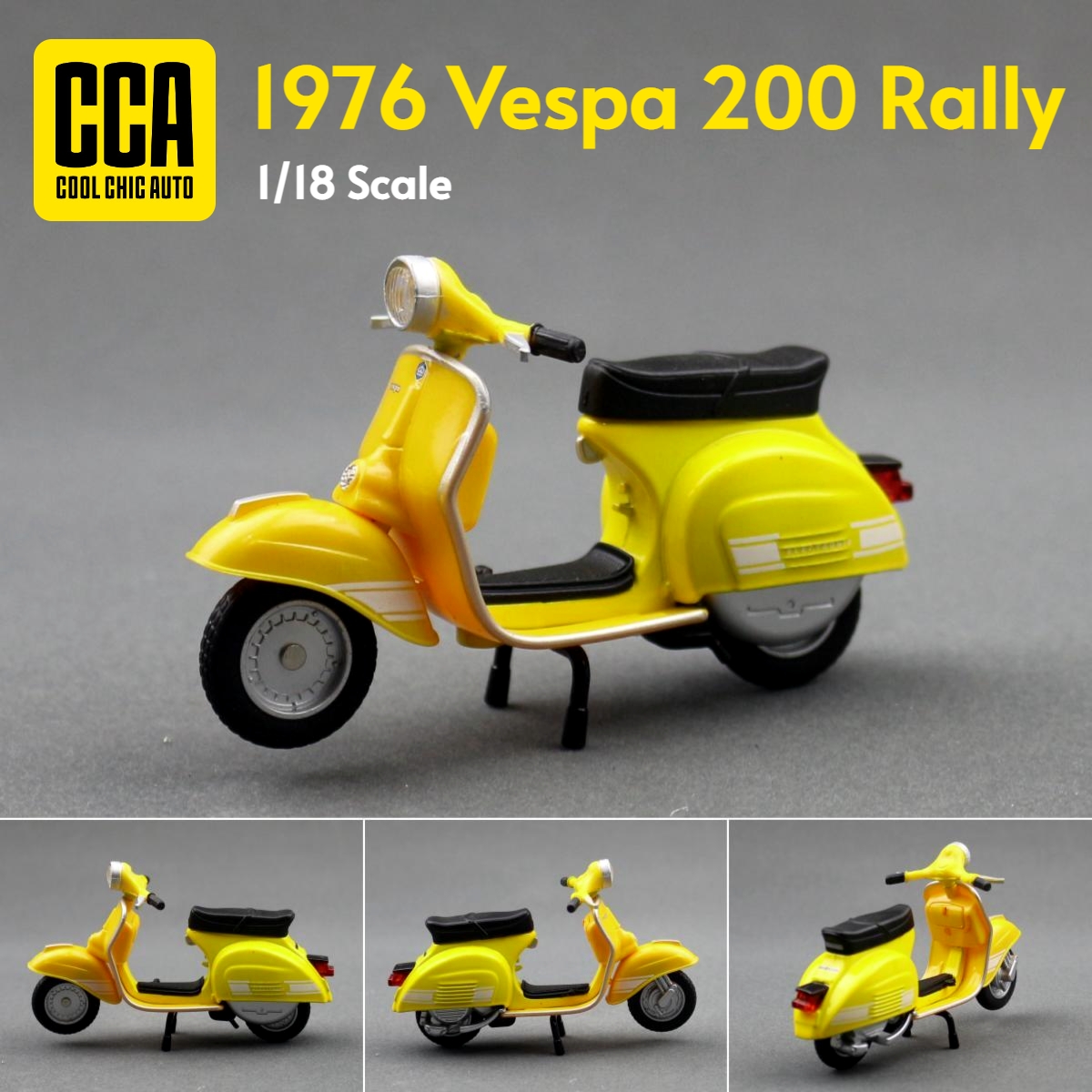Kids Toys Scooter - 1/18 Vespa 200 Rally skuter elektryczny