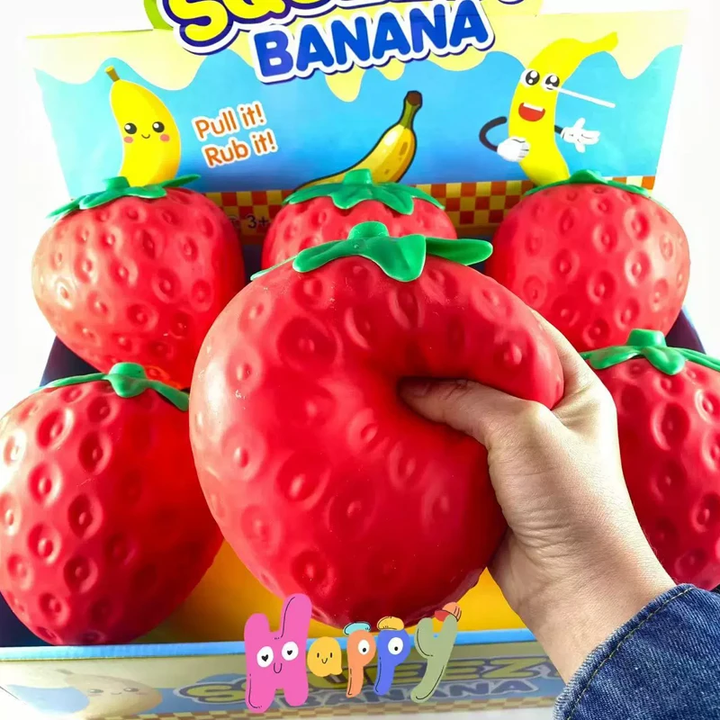 Kids Toys Return Gift - Super Jumbo Truskawkowy Squishy o Zapachu