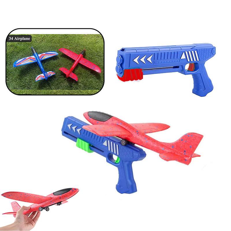 Catapult Launcher Toy - HH Kids 24/34cm Piankowy Samolot z