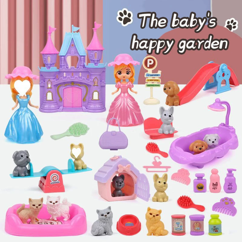 Kids Toys Basket - Zestaw Zabawek dla Psów: Lalka Piesek,