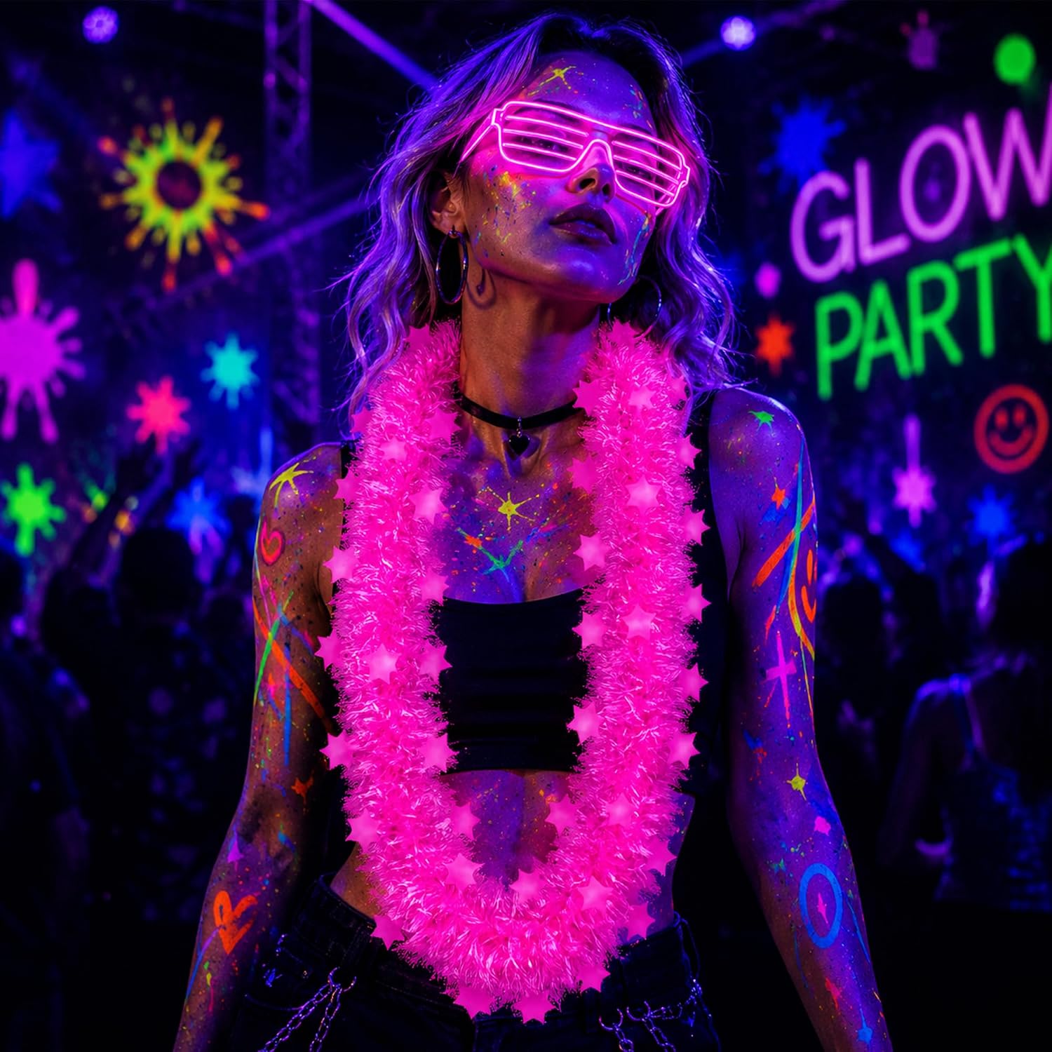 Świecący w ciemności naszyjnik – Glow In Dark Stars recenzja i cena