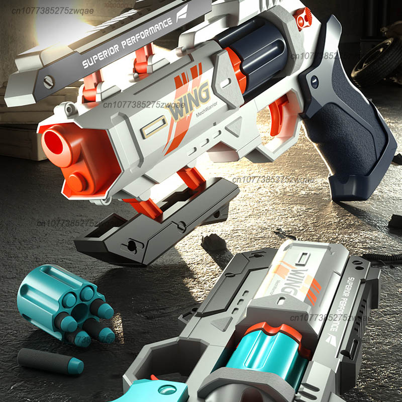 Mechaniczny rewolwer 6-strzało – Foam Dart Gun recenzja i cena