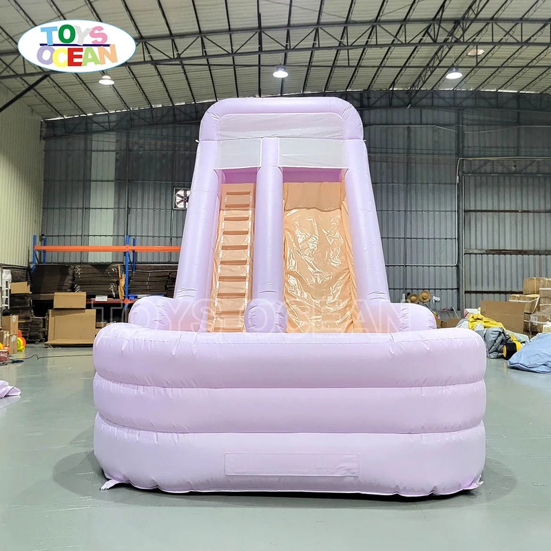 Duża biała dmuchana zjeżdżalni – Kids Toys Rental recenzja i cena