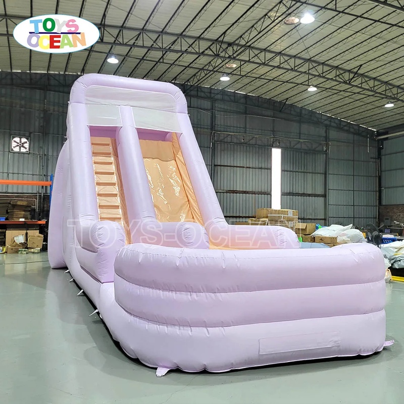 Duża biała dmuchana zjeżdżalni – Kids Toys Rental recenzja i cena