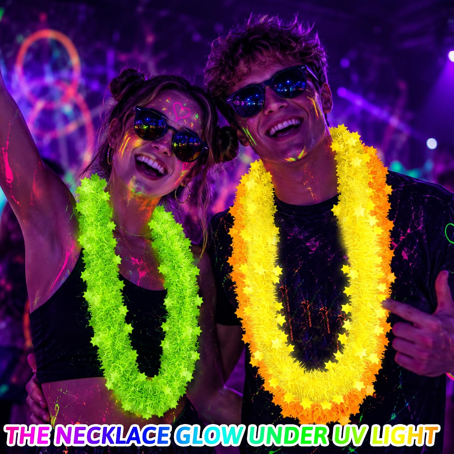 5-gwiazdkowy naszyjnik Lei z f – Glow In Dark Stars recenzja i cena